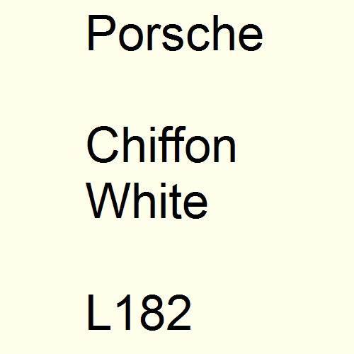 Porsche, Chiffon White, L182.